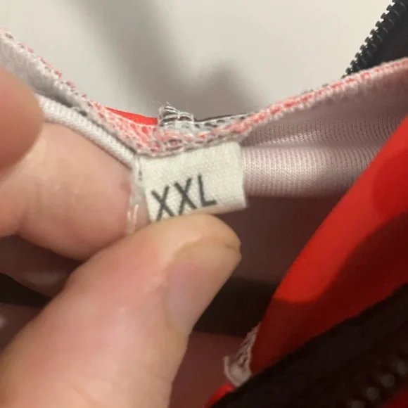 BAPE designer brand Camo Red Shark Full Zip Hoodie lightweight jacket Size XXL - Picture 9 of 15